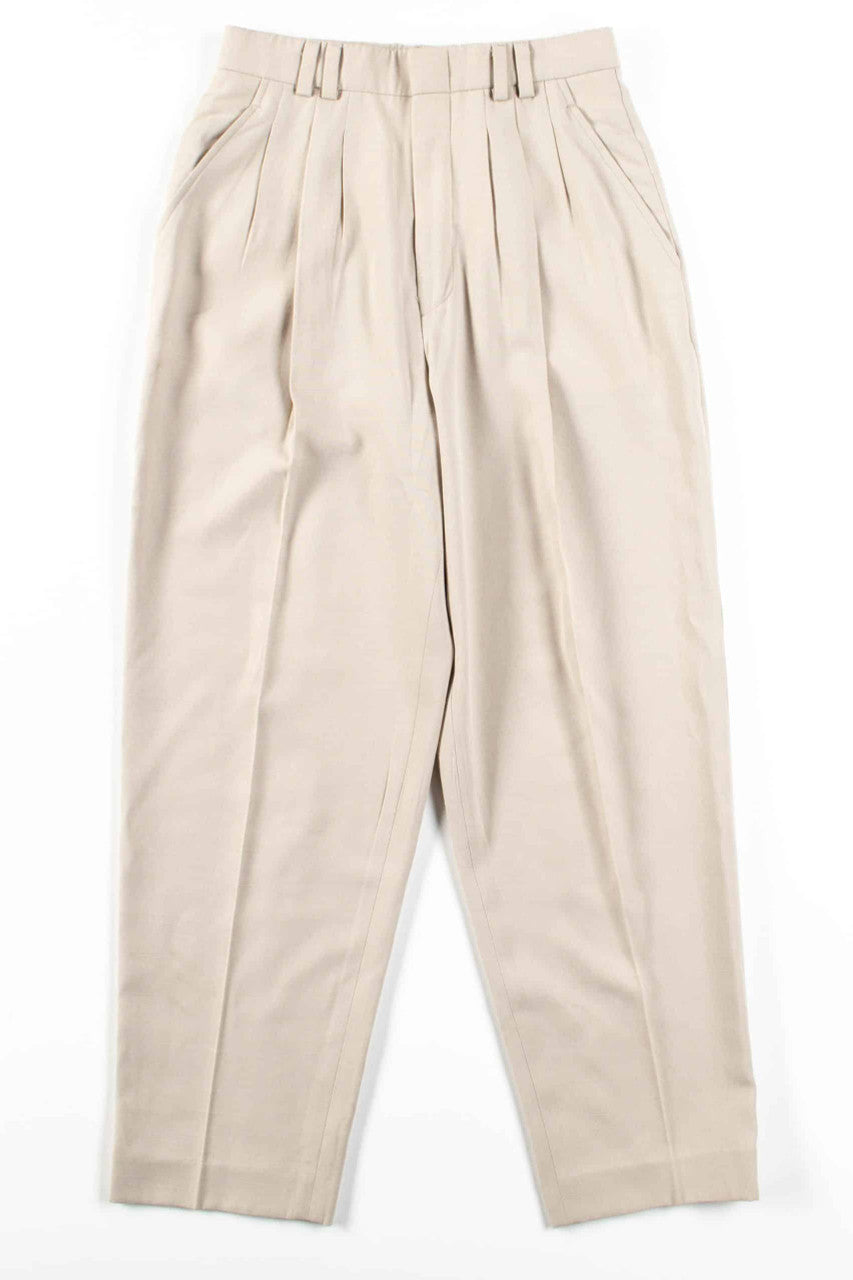 Tan Pleated Pants (sz. 10) 1