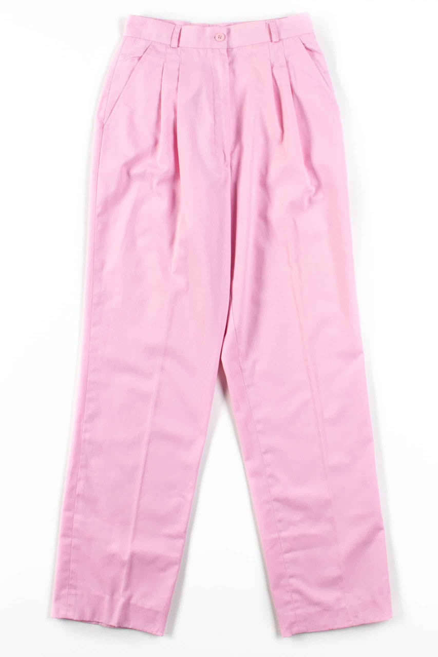 Pink Pleated Pants (sz. 8)