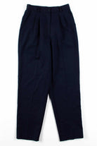 Navy Pleated Pants (sz. 8)