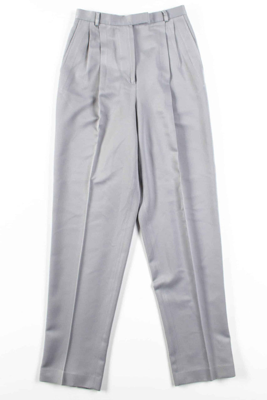 Grey Pleated Pants (sz. 8)