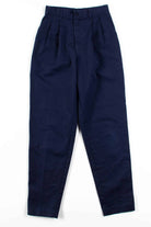 Navy Pleated Pants (sz. 6)