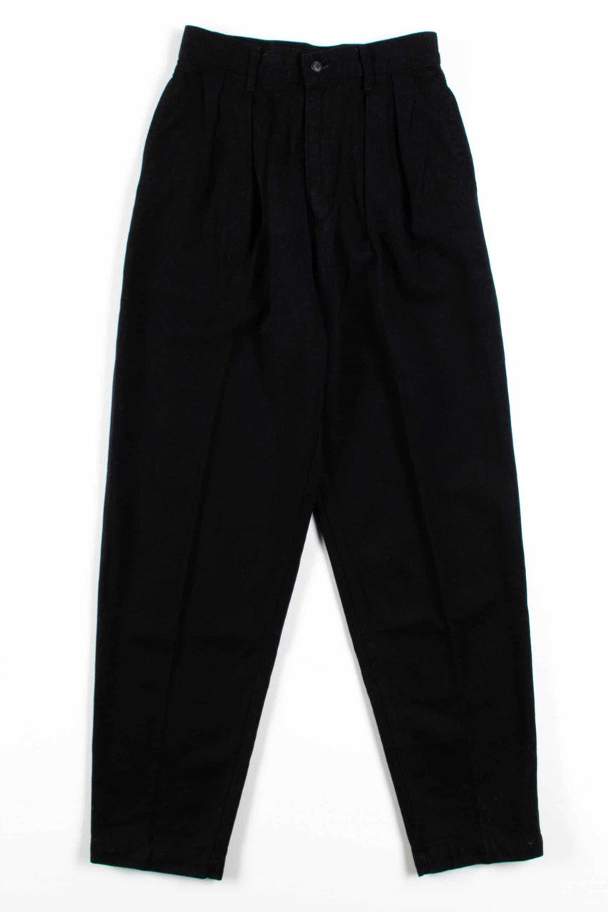 Black Pleated Pants (sz. 8)