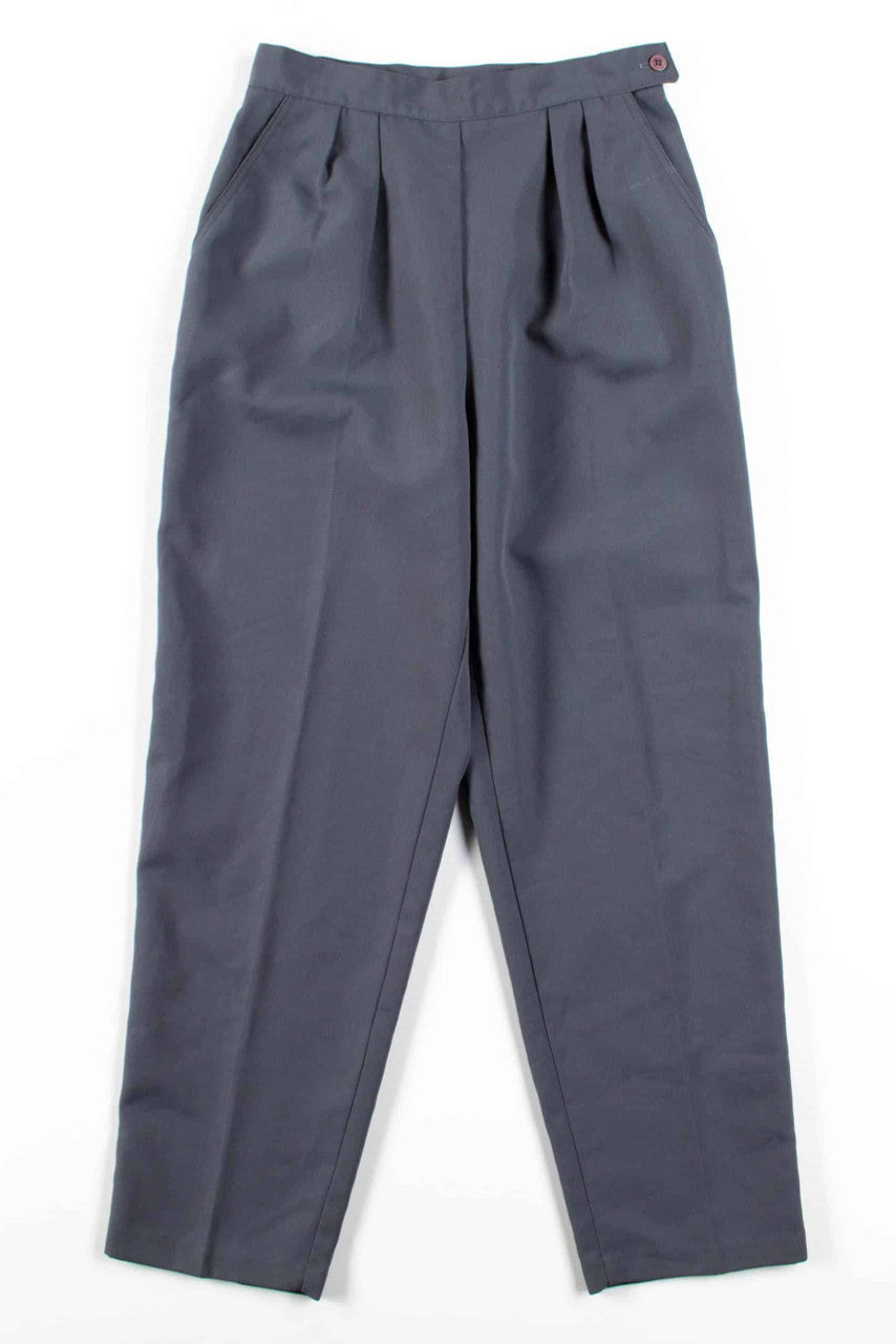 Vintage 60s/70s Koratron Grey Zip Fly Slack Dress Pants Mens