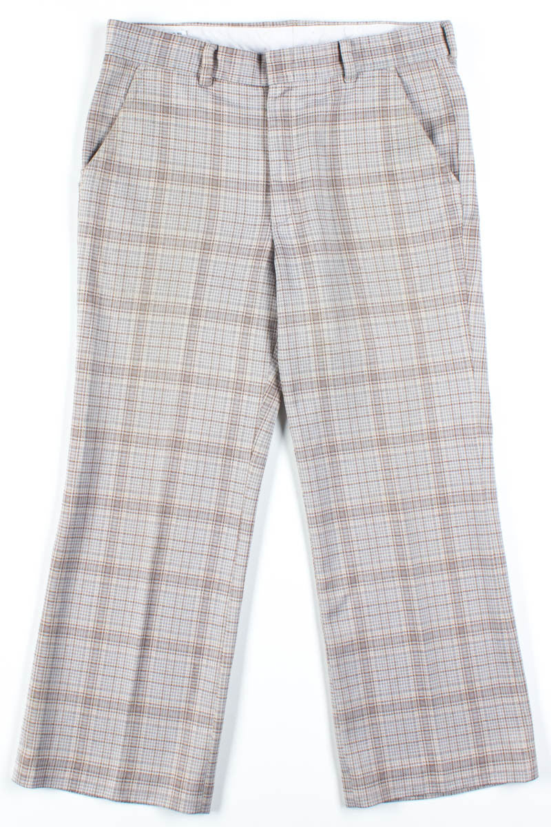 Tan Puppytooth Pants