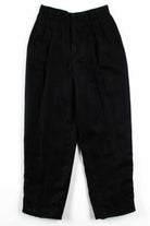 Black Herringbone Linen Pants (sz. 10)