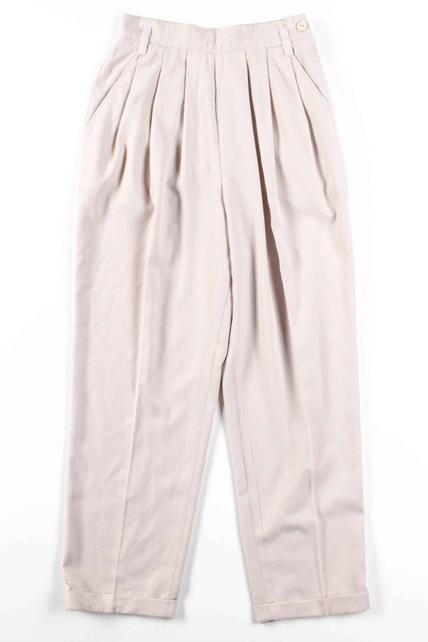 Tan Pleated Pants (sz. 10)