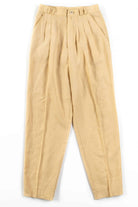 Yellow Pleated Pants (sz. 8)