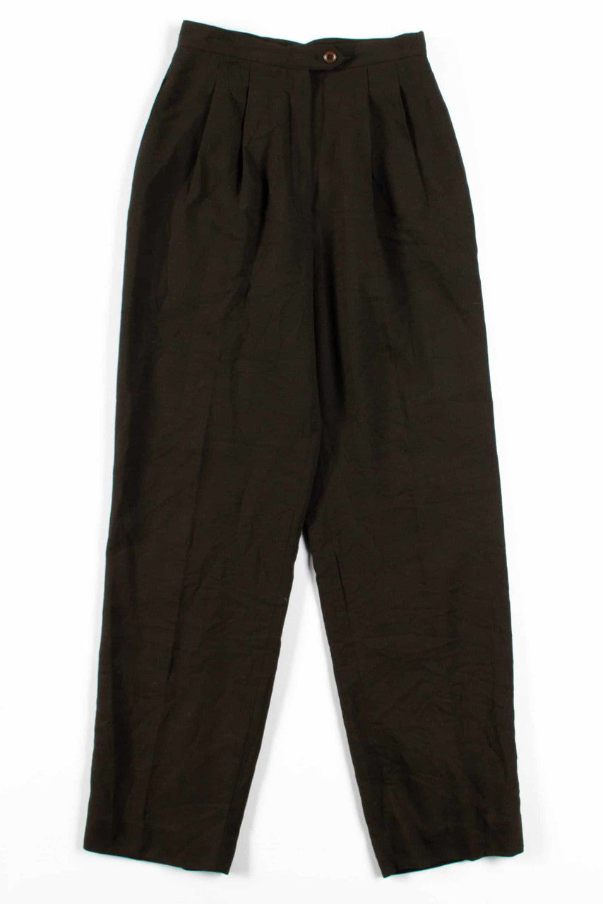 Olive Pleated Pants (sz. 2P)