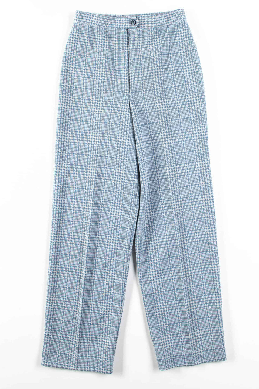 Light Blue Houndstooth Pants