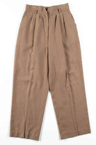 Khaki High Waisted Pleated Pants (sz. 12)