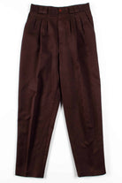 Brown Pleated Pants 1