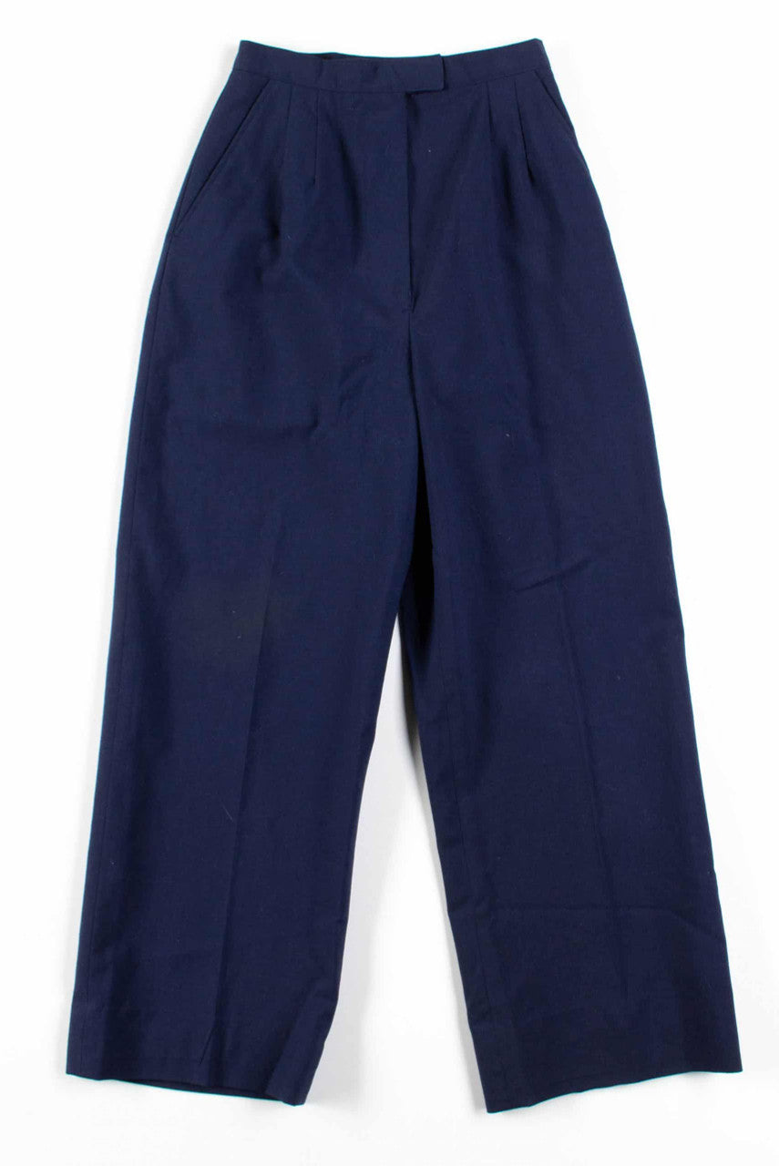 Navy Pleated Uniform Pants (sz. 8L)