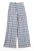 Blue Plaid Vintage Pants (sz. 9)