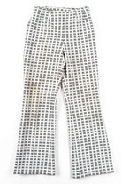 Black & White Patterned Vintage Bell Bottoms