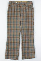 Brown Plaid Pants