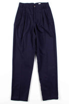 Navy Pleated Pants (sz. 6L)