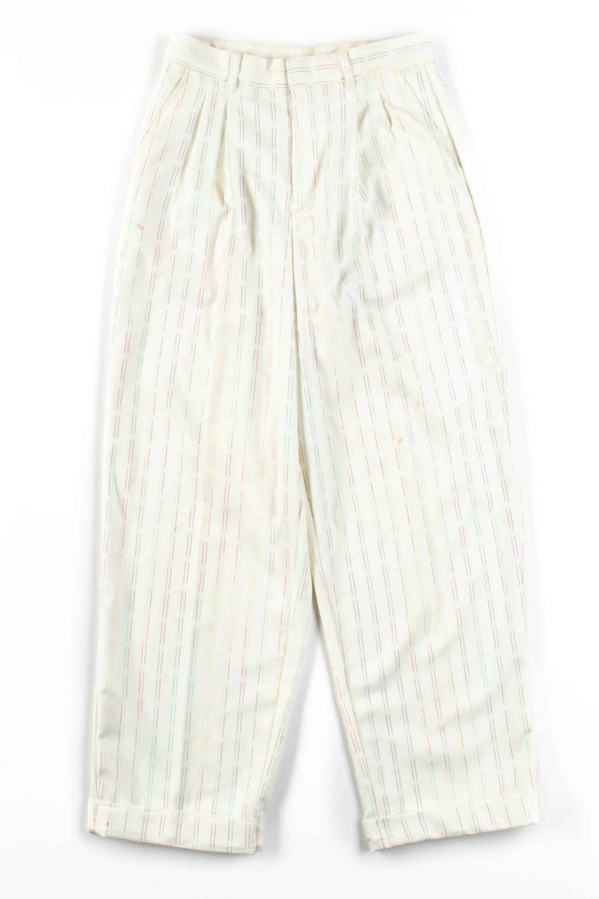 Multicolor Dash Striped Pants (sz. 16 Reg.)