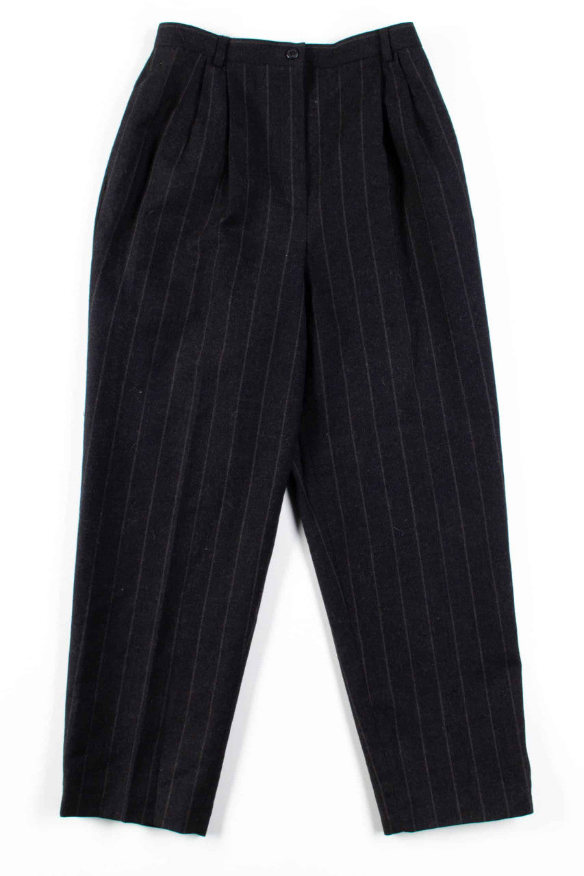 Black Striped Pants