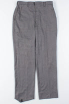 Black & Grey Checkered Plaid Pants