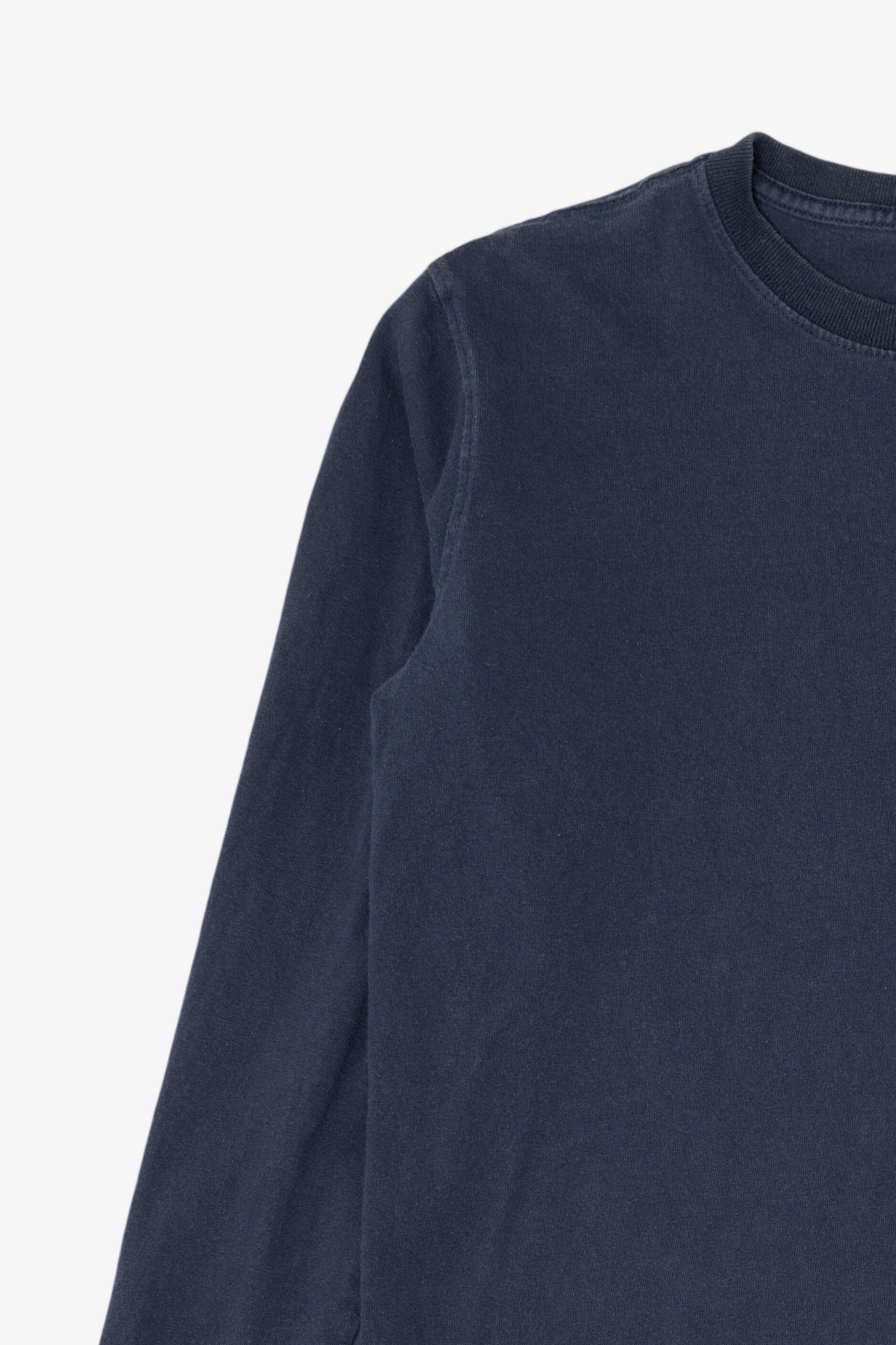 Navy Blue Carhartt Long Sleeve Pocket T-Shirt (2010s)
