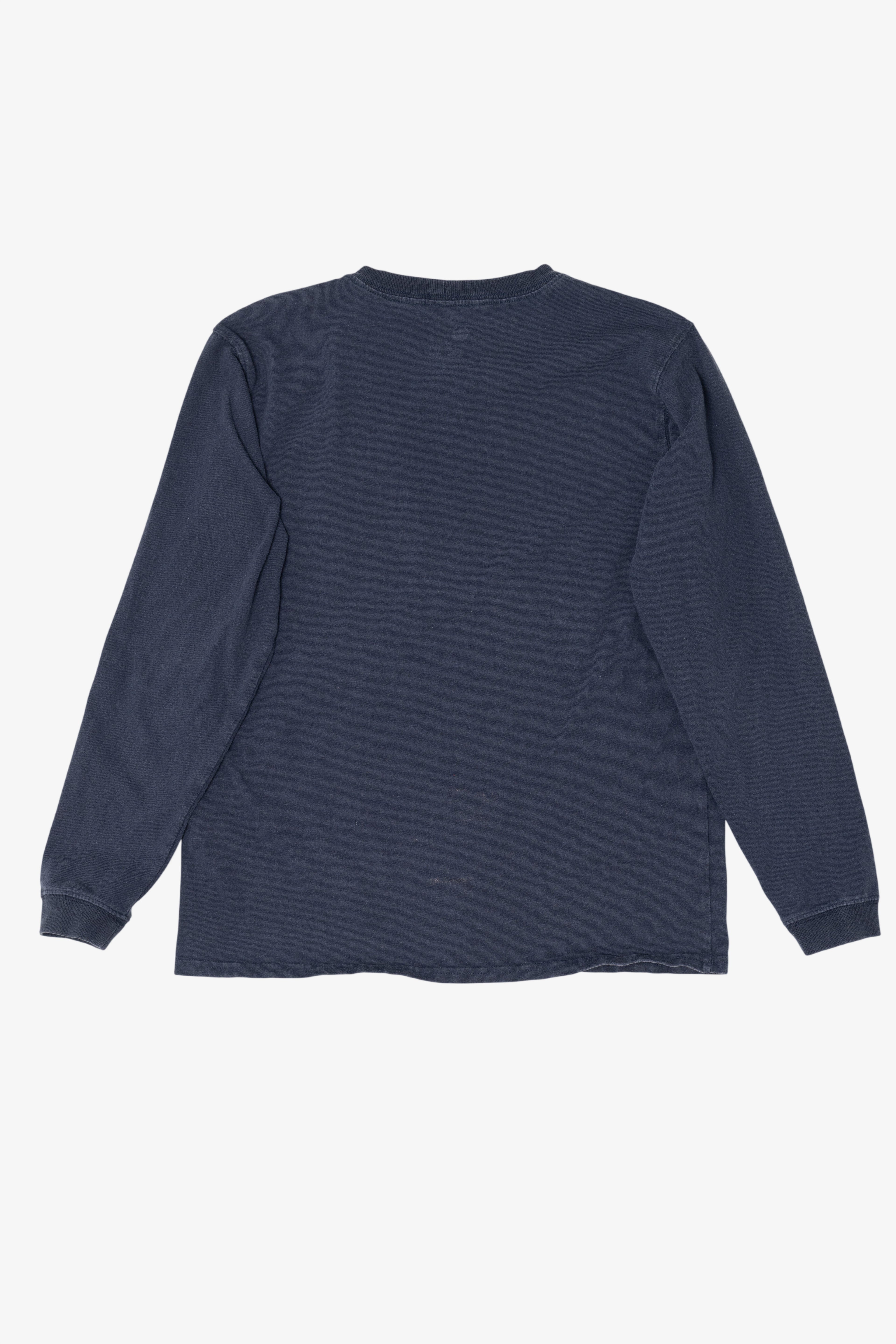 Navy Blue Carhartt Long Sleeve Pocket T-Shirt (2010s)