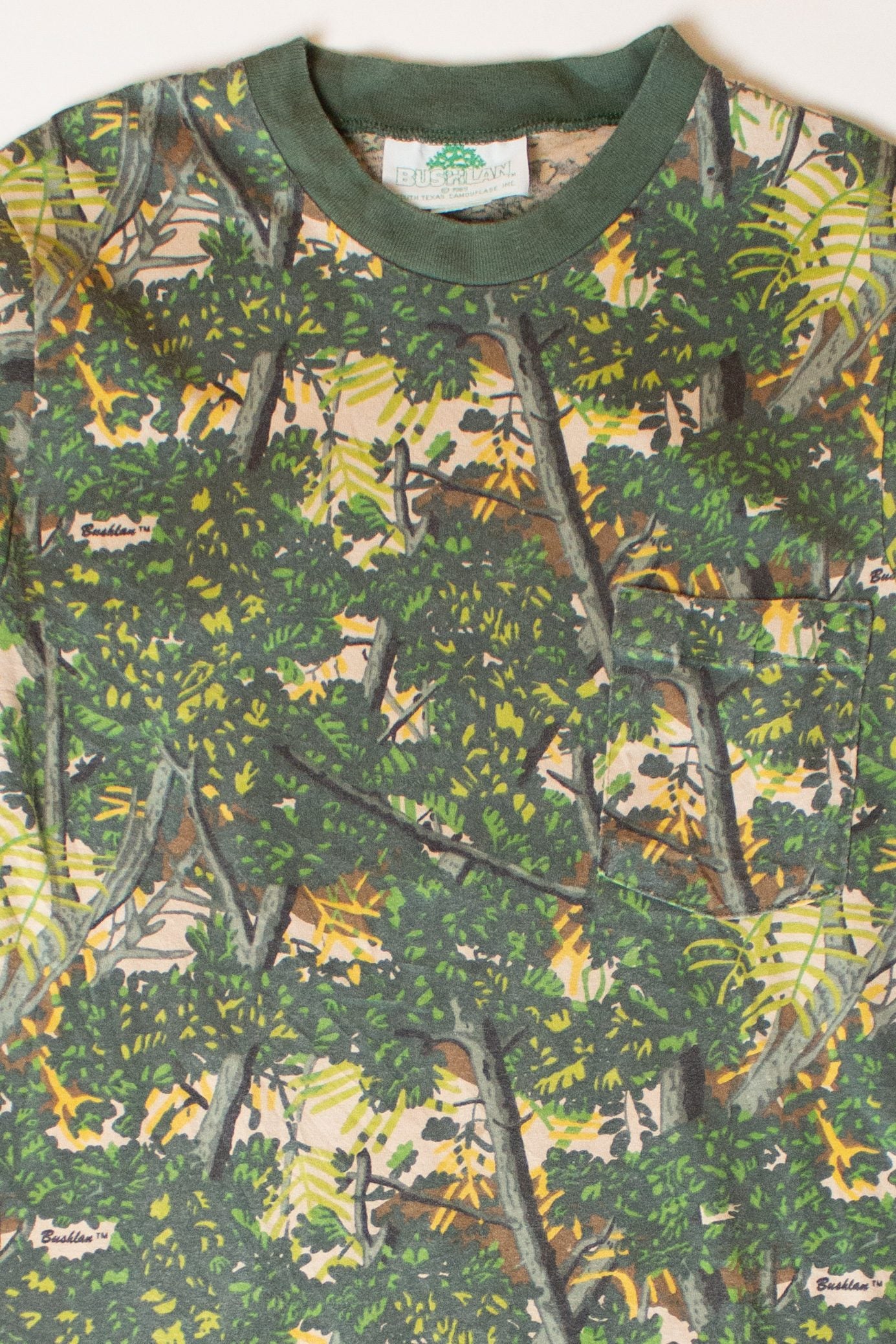 Vintage Bushlan Long Camouflage Pocket T-Shirt (1990s)