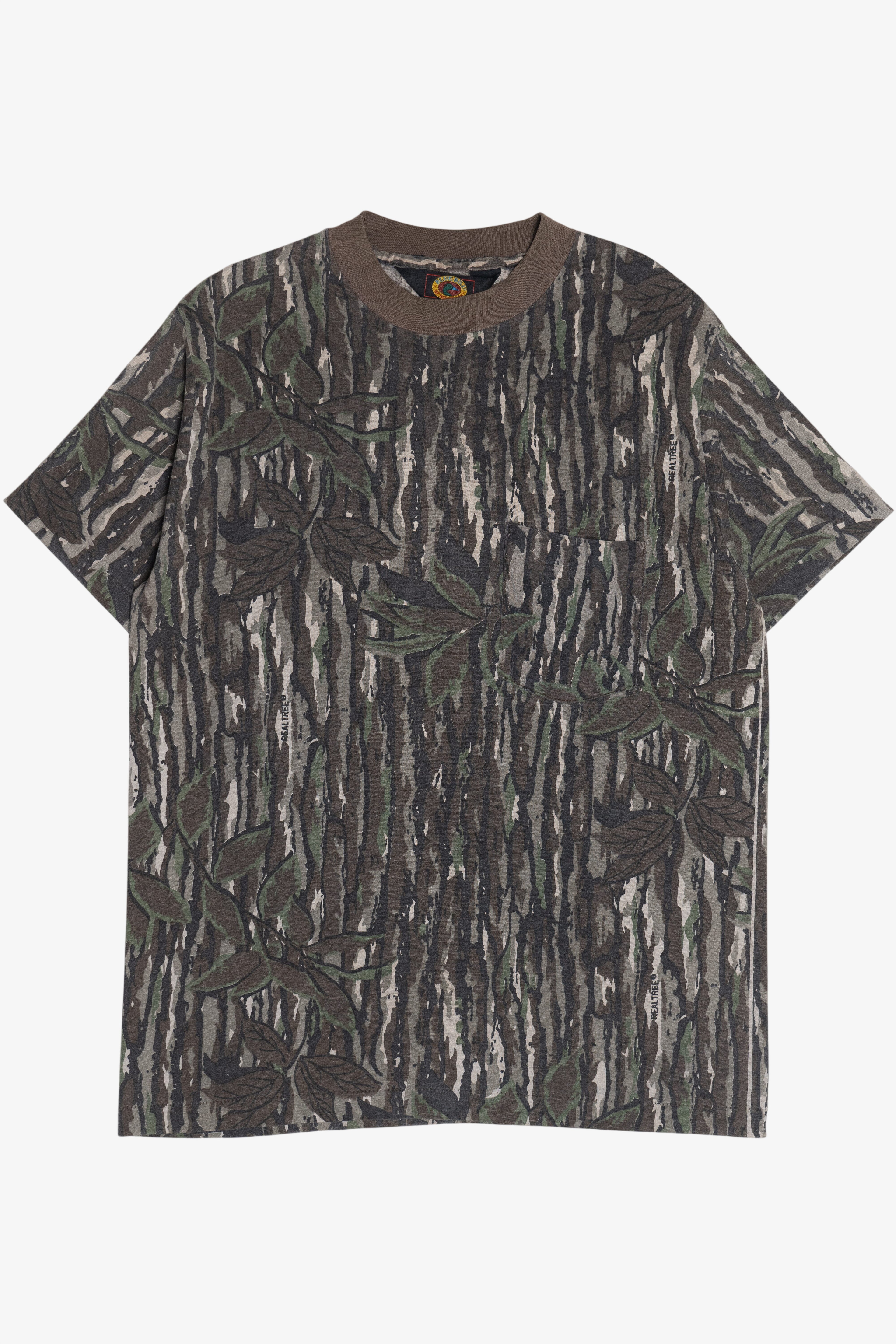 Vintage Blue Bill by Redhead Realtree Camo Pocket T-Shirt (1990s)