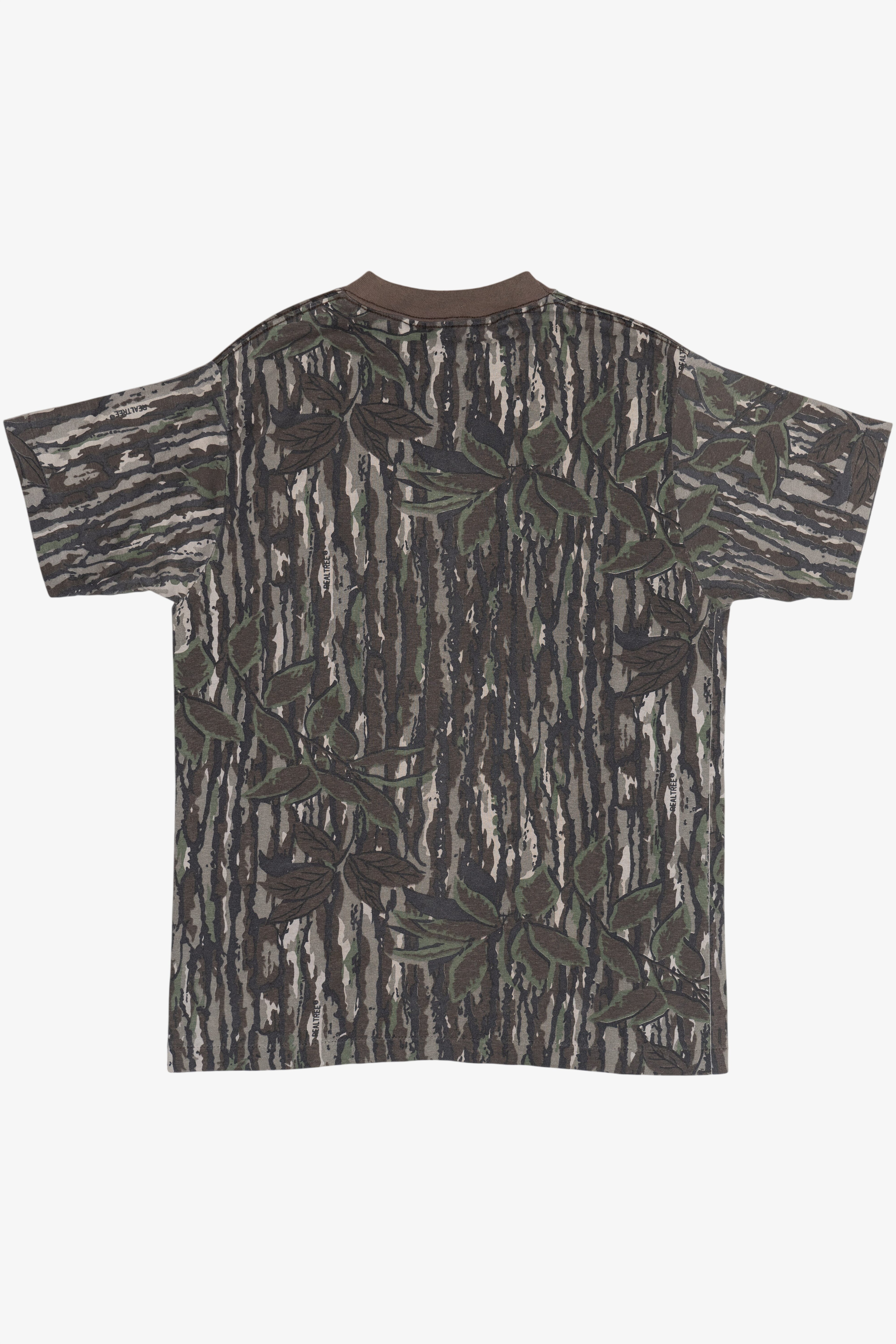 Vintage Blue Bill by Redhead Realtree Camo Pocket T-Shirt (1990s)