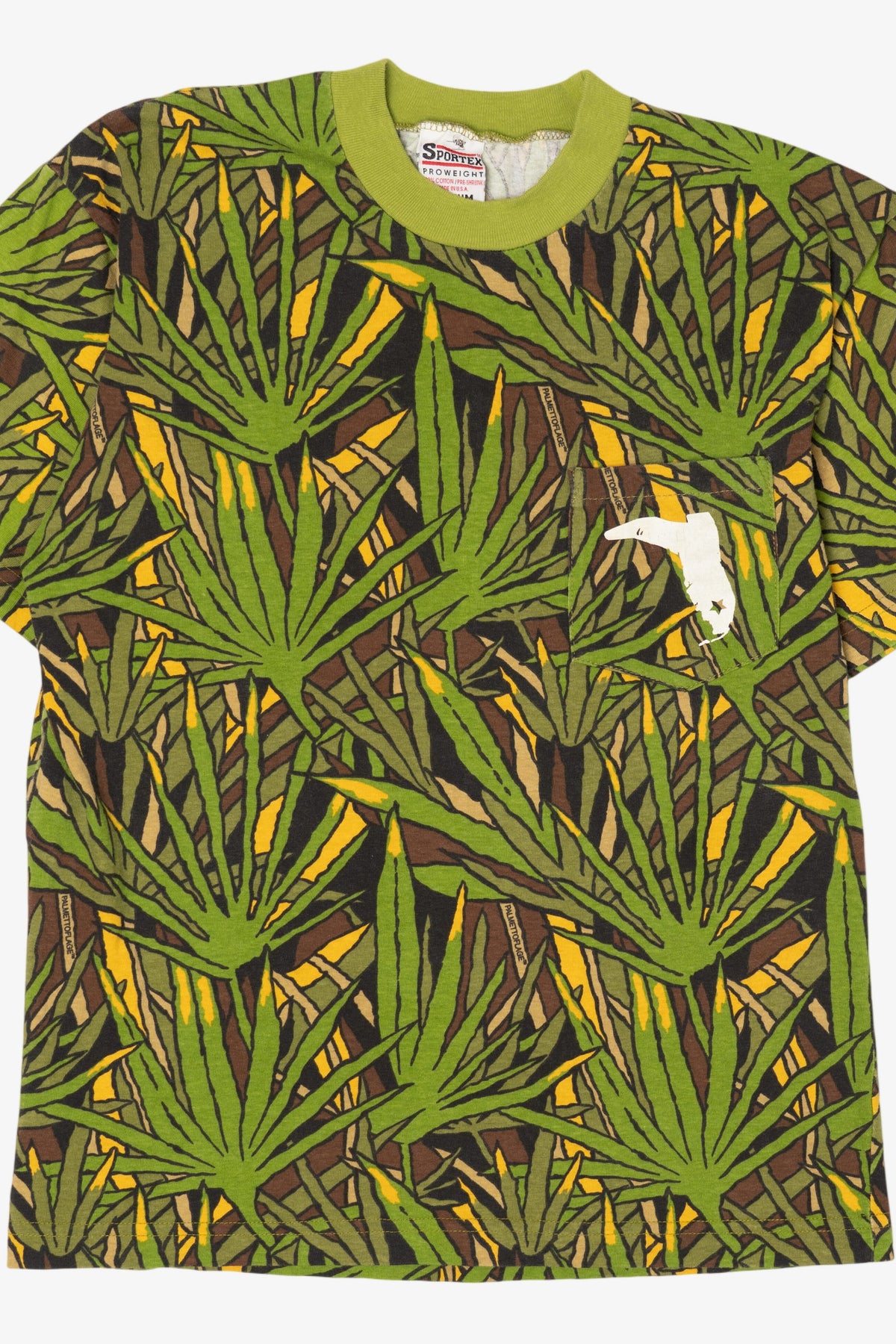 Vintage Green Camouflage "Florida Cracker Trading Company" T-Shirt (1990s)