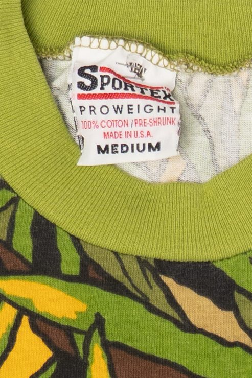 Vintage Green Camouflage "Florida Cracker Trading Company" T-Shirt (1990s)