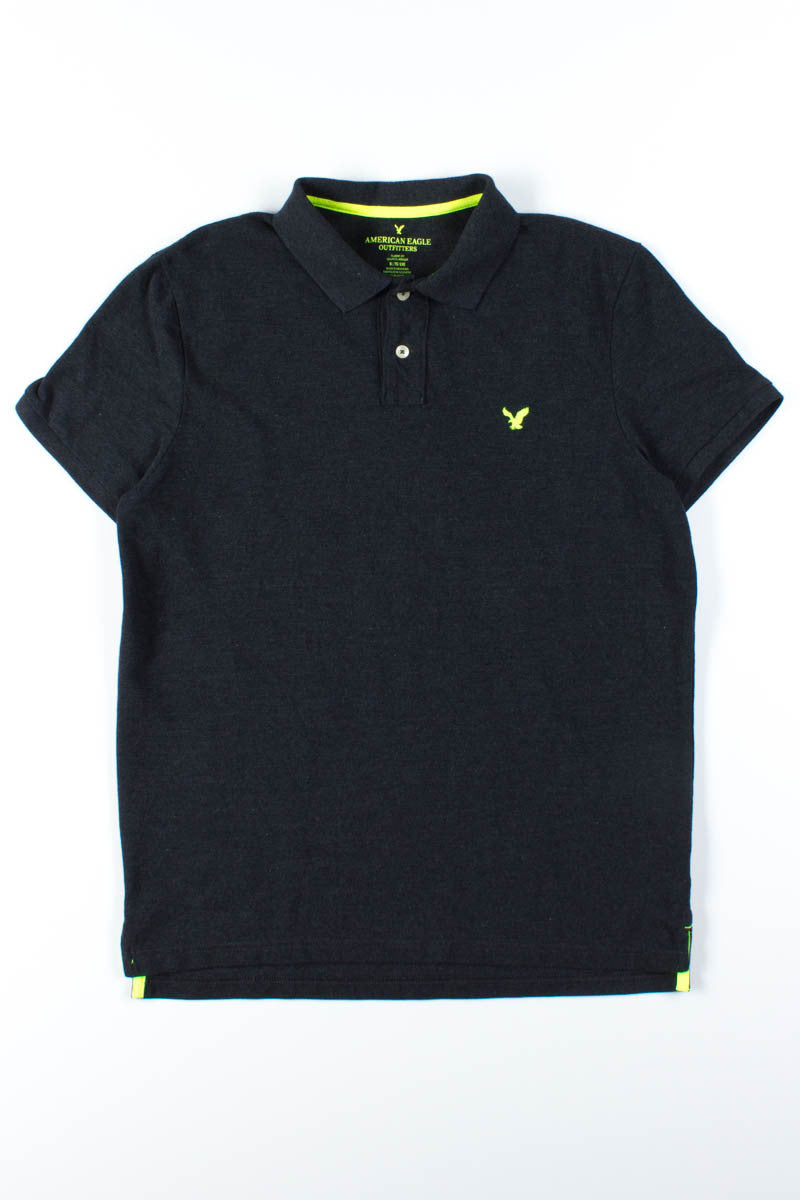 Charcoal & Neon Polo Shirt