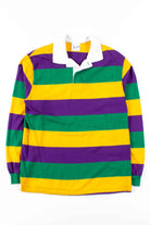 Long Sleeve Mardi Gras Polo Shirt