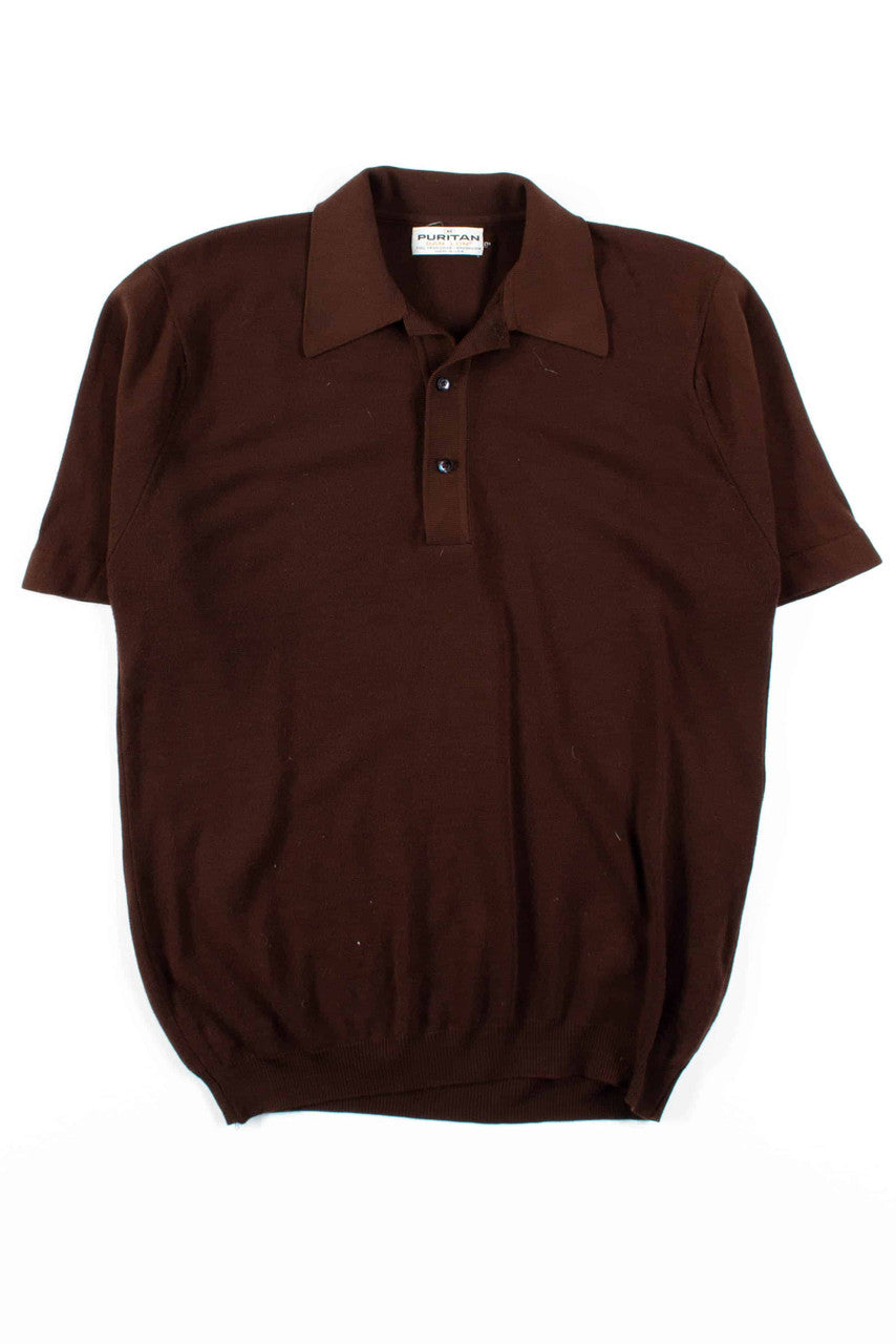 Brown Vintage Polo Shirt