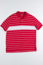 Red Striped Polo Shirt