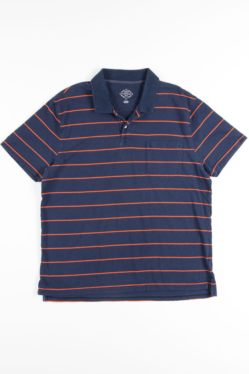 Navy & Orange Polo Shirt