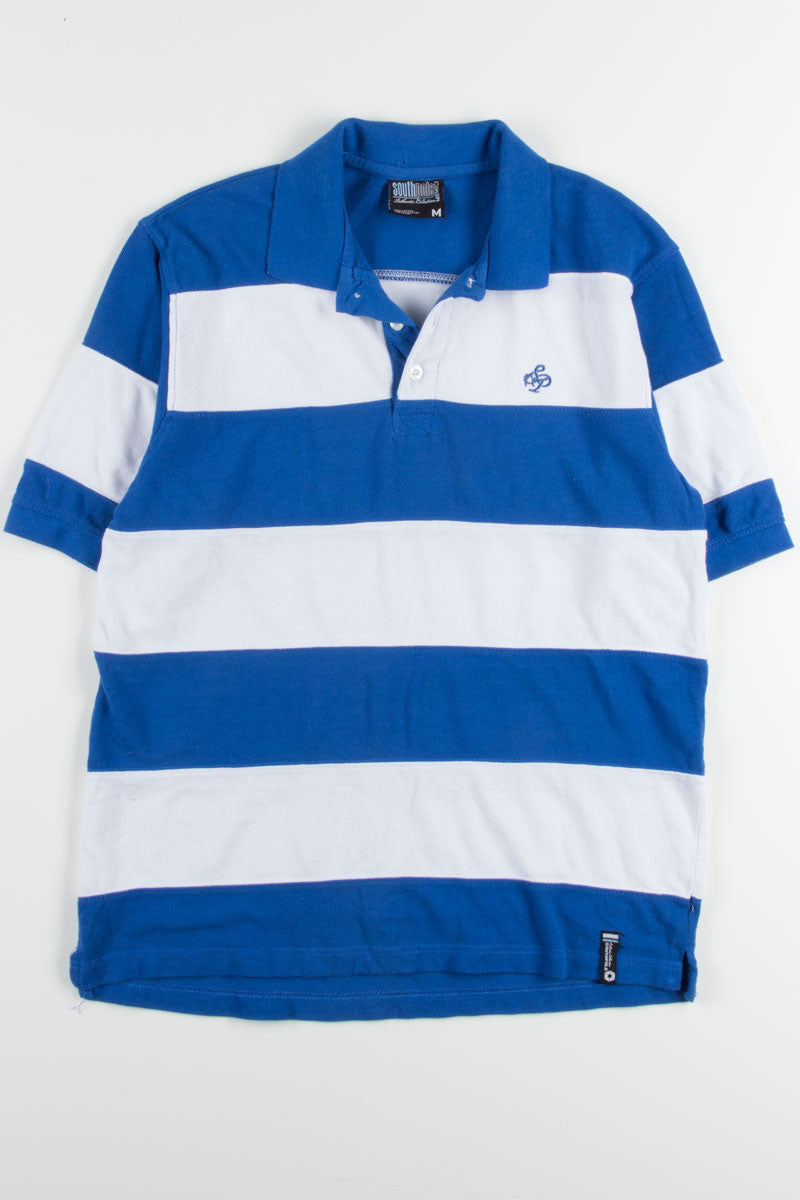 Blue & White Southpole Polo Shirt