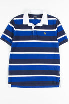 Blue & Royal Striped Ralph Lauren Polo Shirt