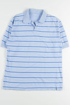 Blue Striped Polo Shirt
