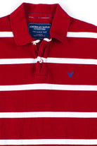 Red & White Striped Polo Shirt