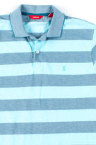 Blue Striped Izod Polo Shirt