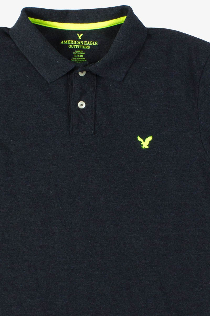 Charcoal & Neon Polo Shirt