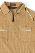Brown Terrycloth Polo Shirt