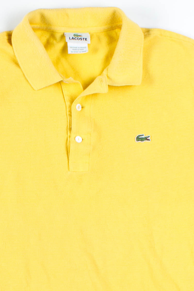 Yellow Lacoste Polo Shirt