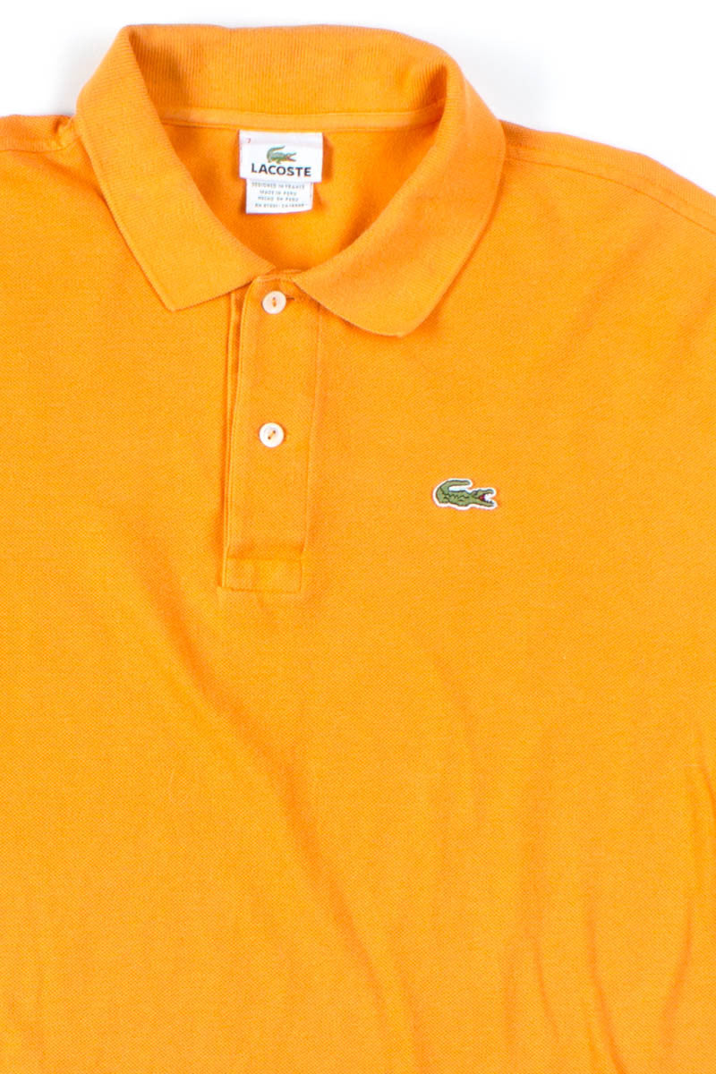 Orange Lacoste Polo Shirt