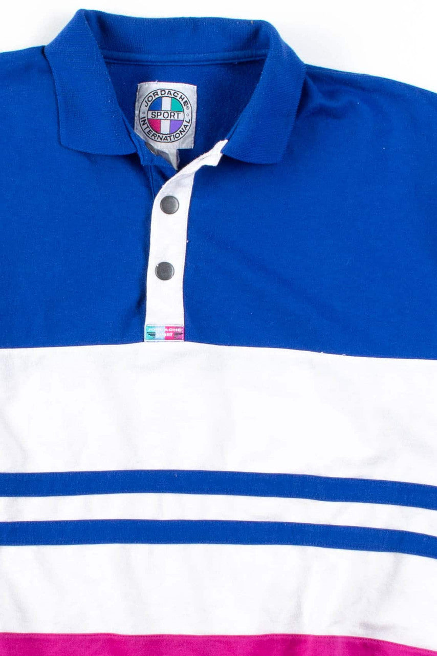 90s Color Blocked Polo Shirt