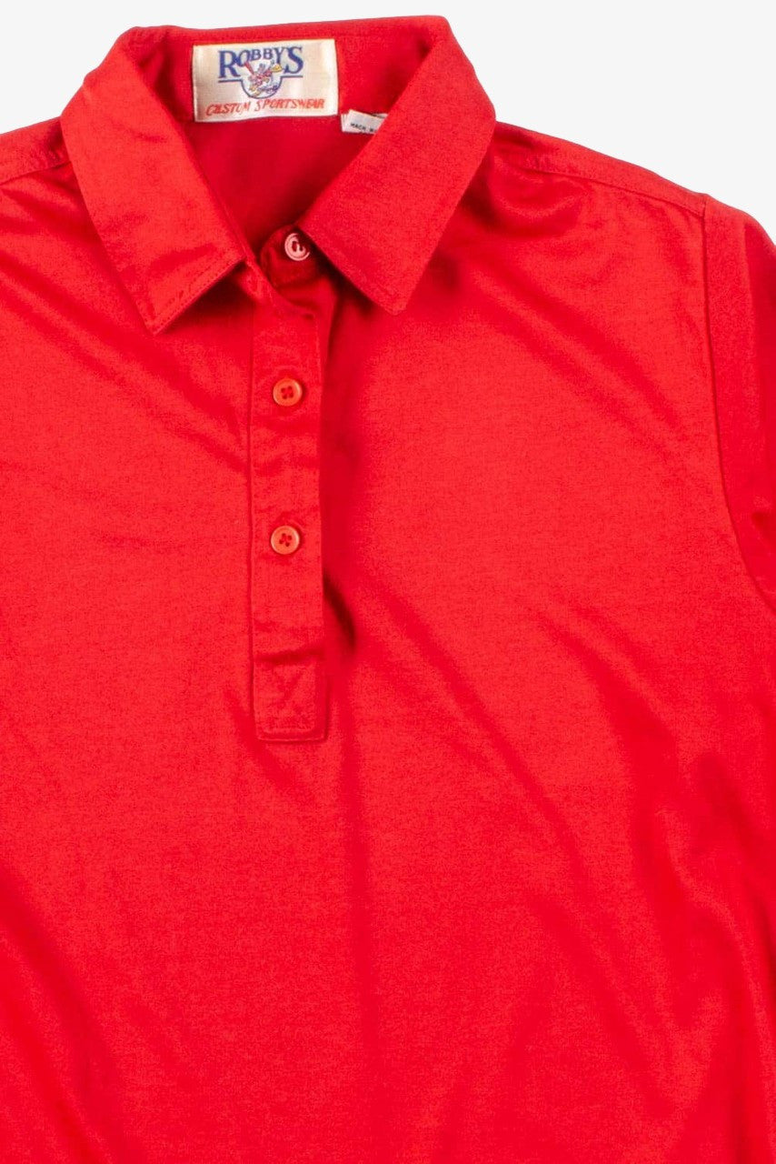 Red Shiny Polo Shirt