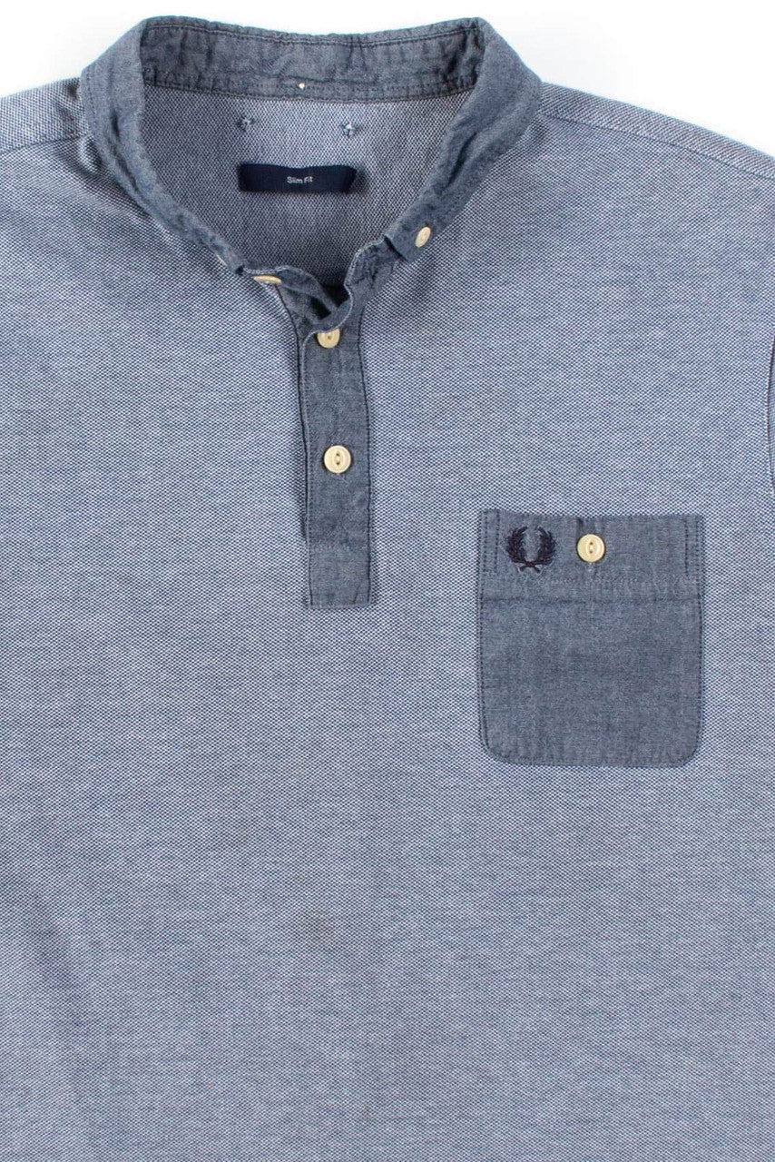 Blue Grey Fred Perry Polo Shirt