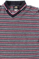 Black & Red Striped Polo Shirt 1