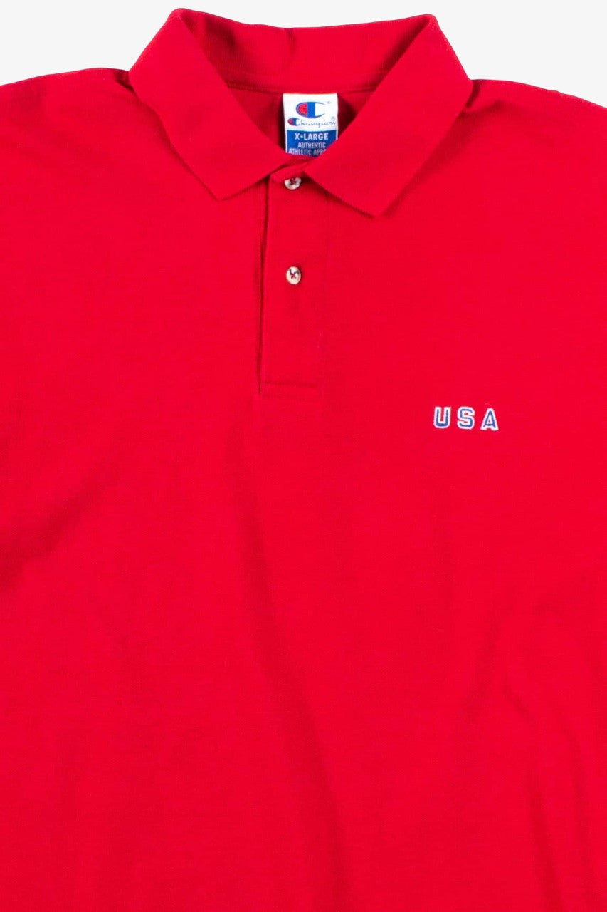 Red USA Polo Shirt