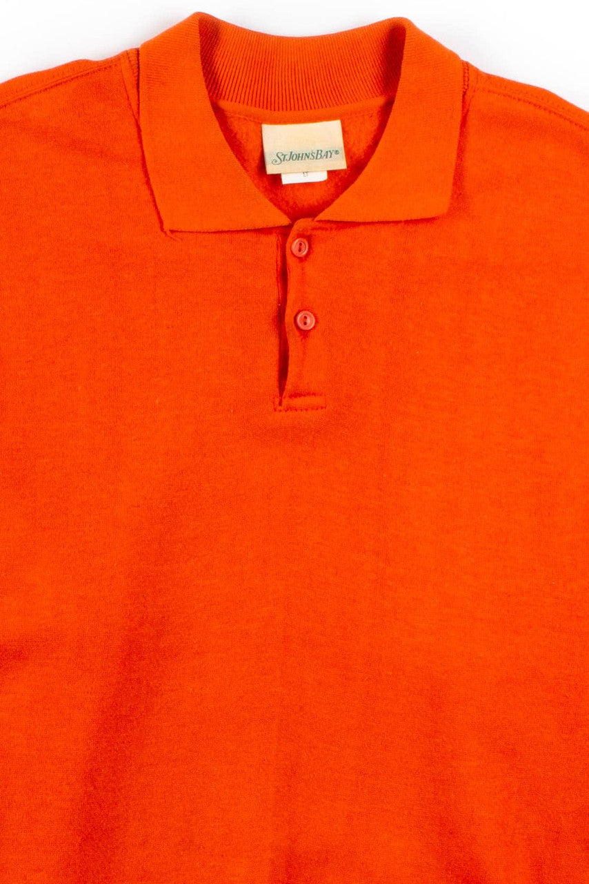Orange Polo Sweatshirt